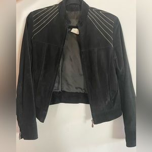 The Leather Ranch Suede Bomber Jacket